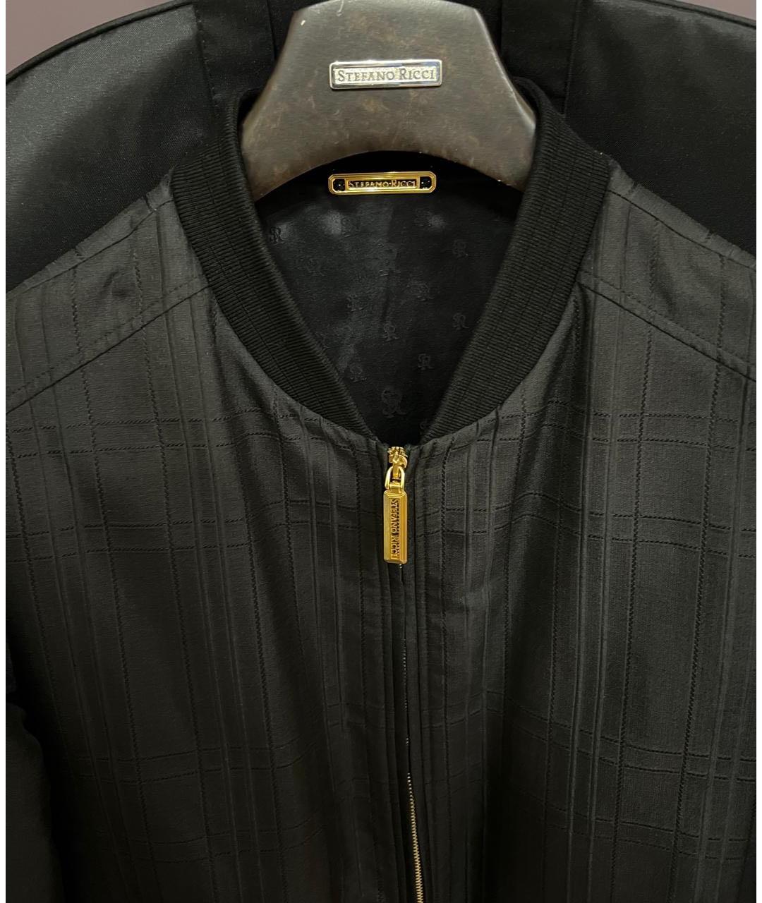 STEFANO RICCI Черная шелковая куртка, фото 5