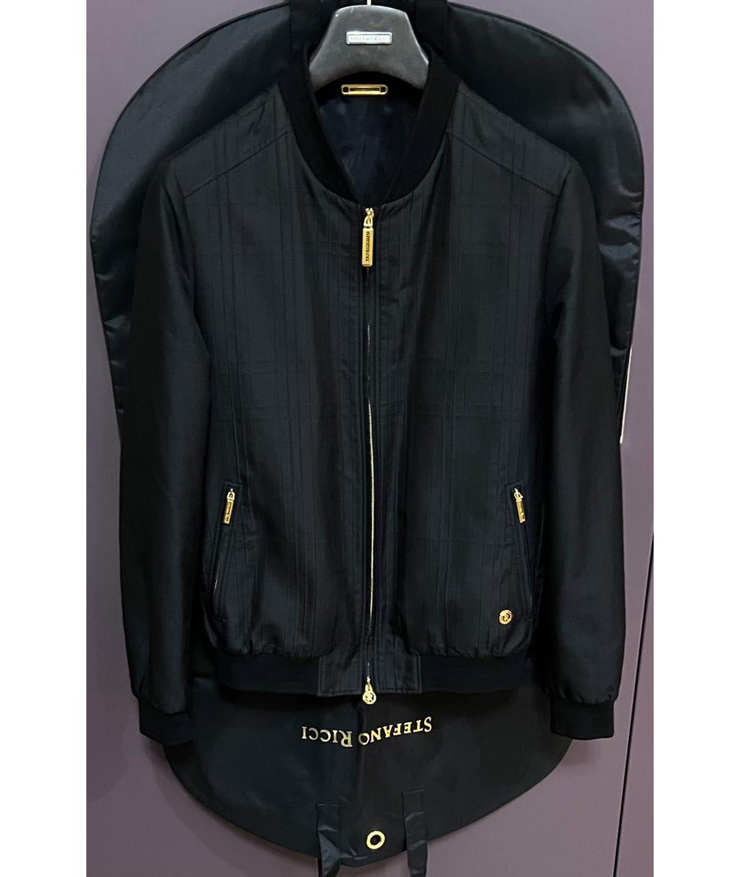 STEFANO RICCI Черная шелковая куртка, фото 9