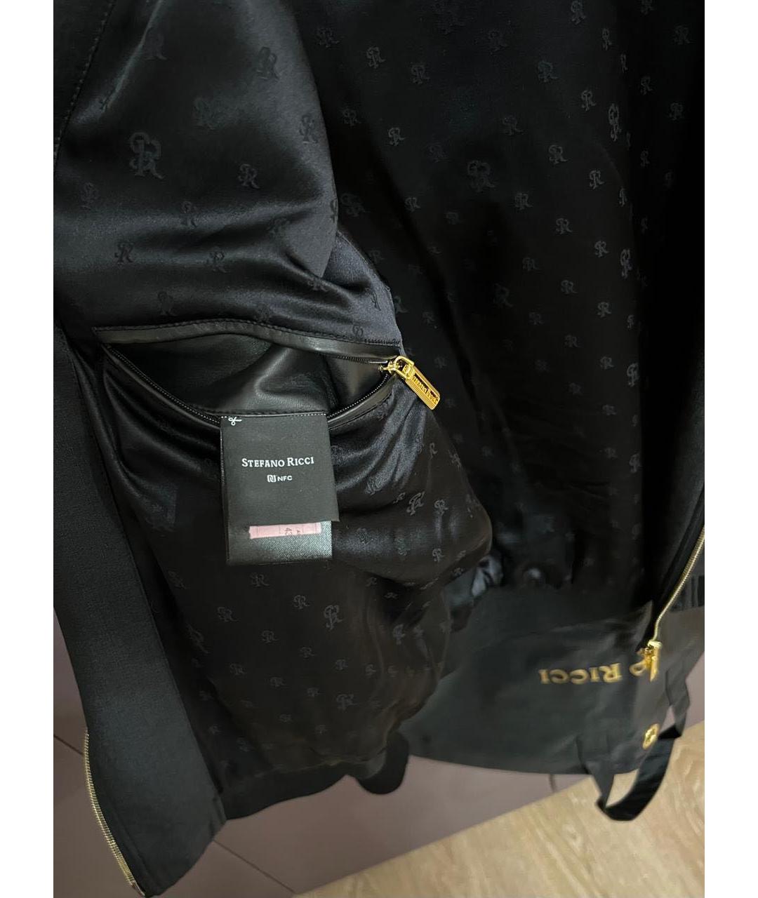 STEFANO RICCI Черная шелковая куртка, фото 7