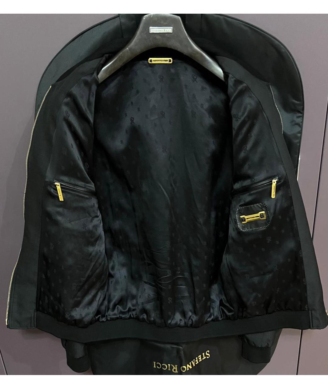 STEFANO RICCI Черная шелковая куртка, фото 2