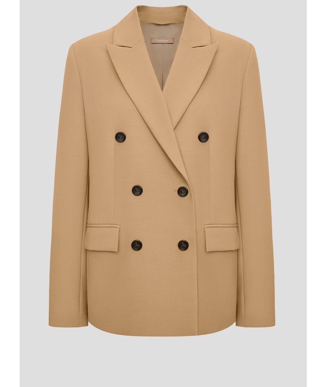 12 STOREEZ Горчичный вискозный костюм с брюками, фото 9