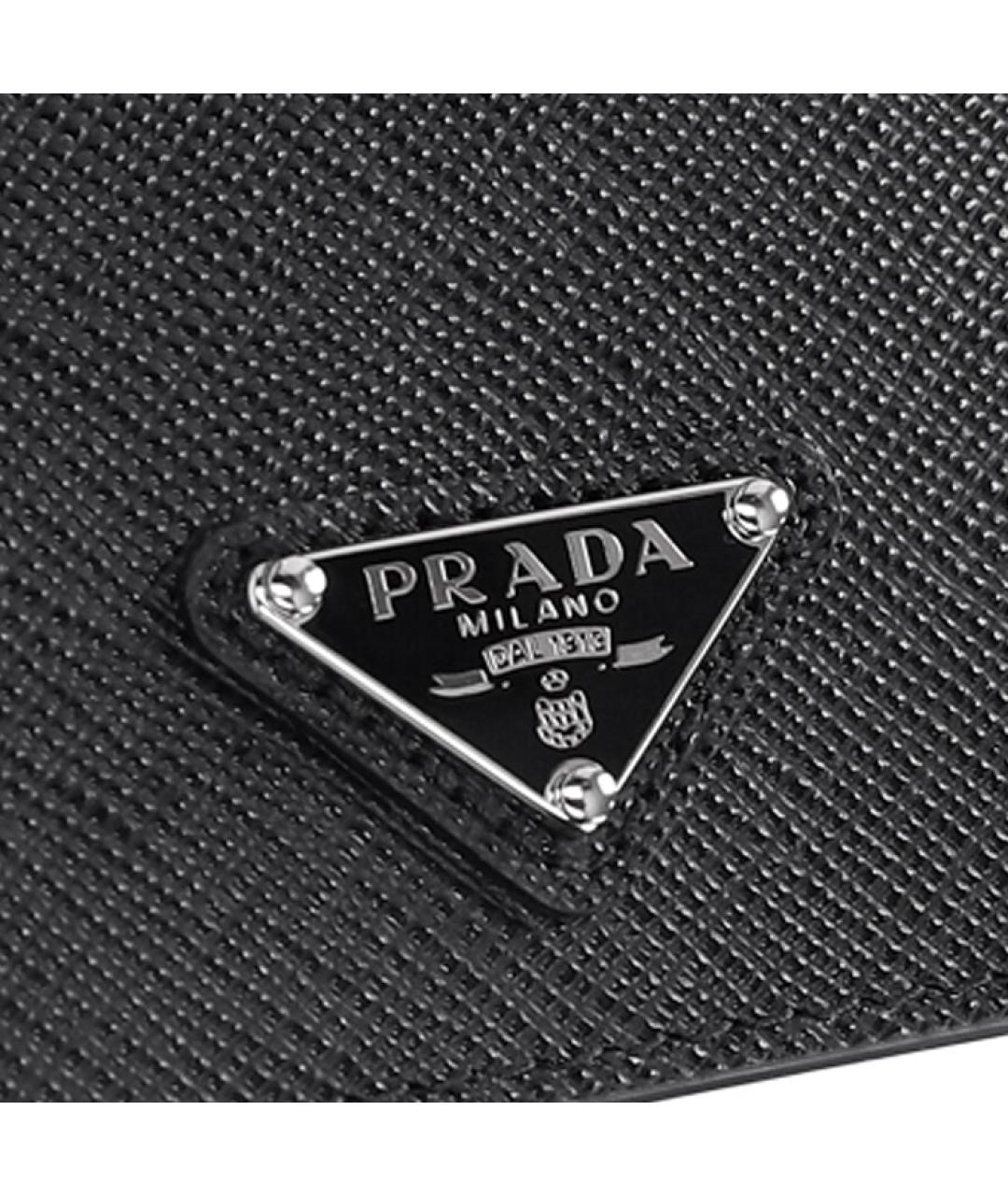 PRADA Черный кожаный кардхолдер, фото 3