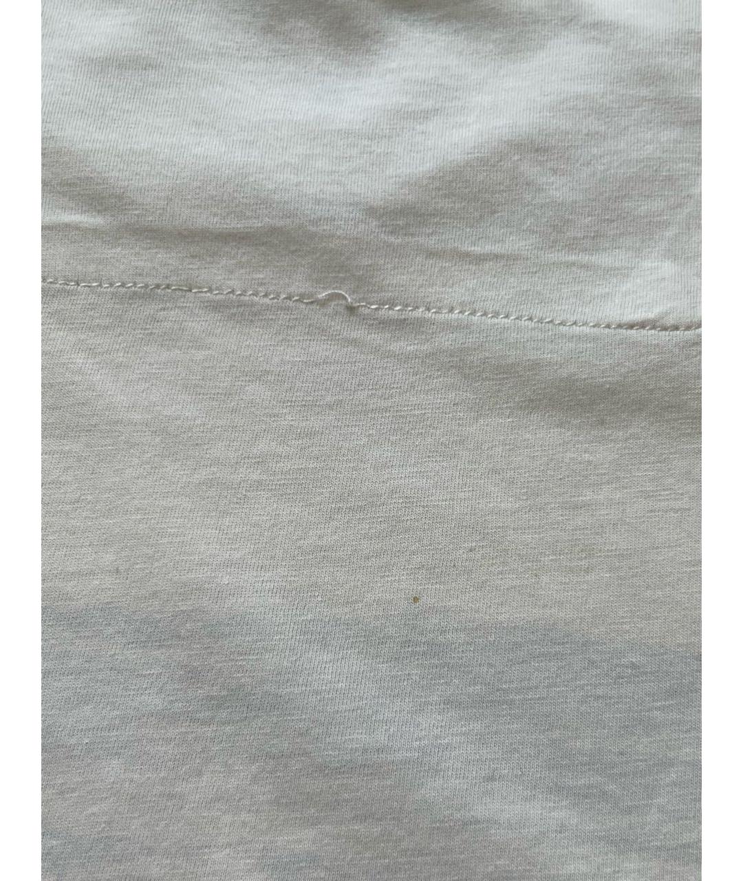 STONE ISLAND Белая хлопковая футболка, фото 6