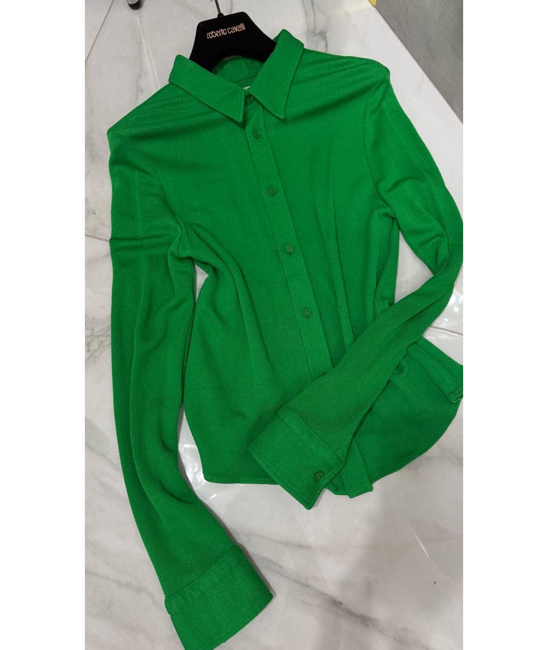 BOTTEGA VENETA Зеленая вискозная рубашка, фото 6