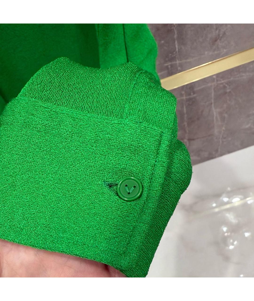 BOTTEGA VENETA Зеленая вискозная рубашка, фото 4