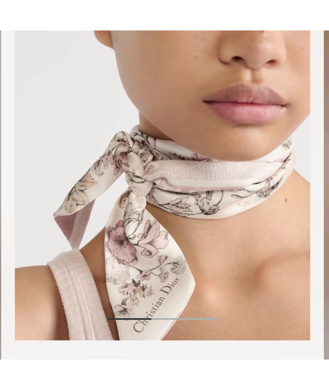 CHRISTIAN DIOR Мульти шелковый платок, фото 5