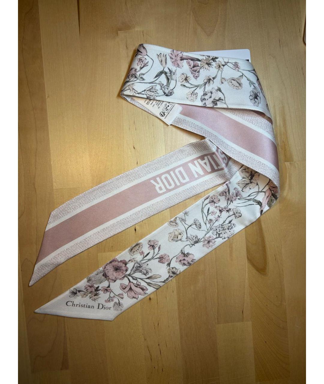 CHRISTIAN DIOR Мульти шелковый платок, фото 7