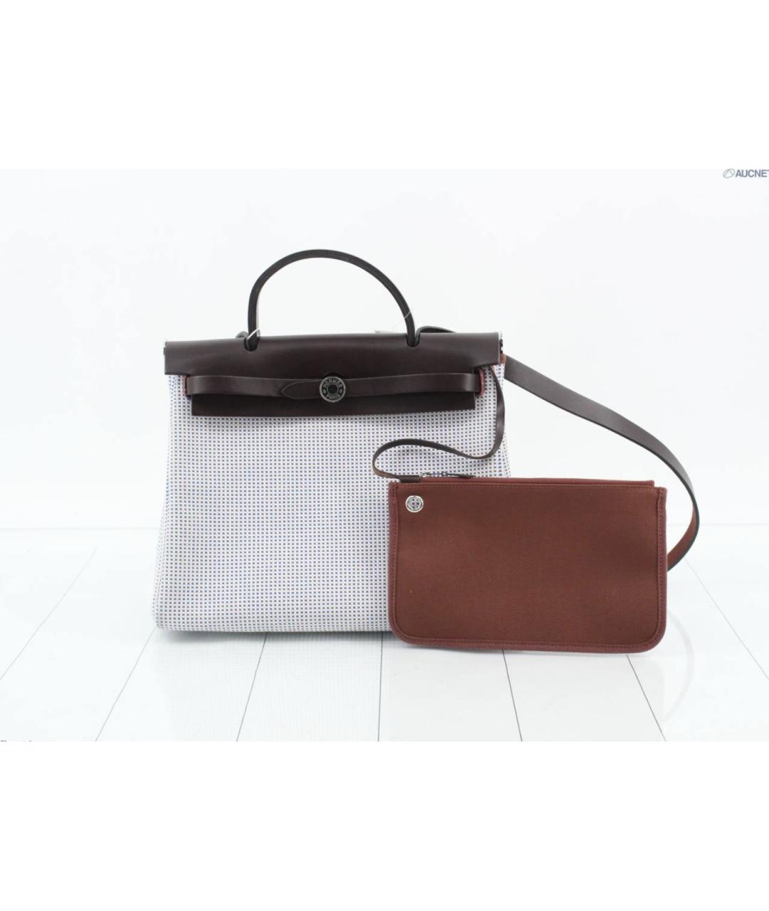 HERMES Бежевая сумка тоут, фото 7