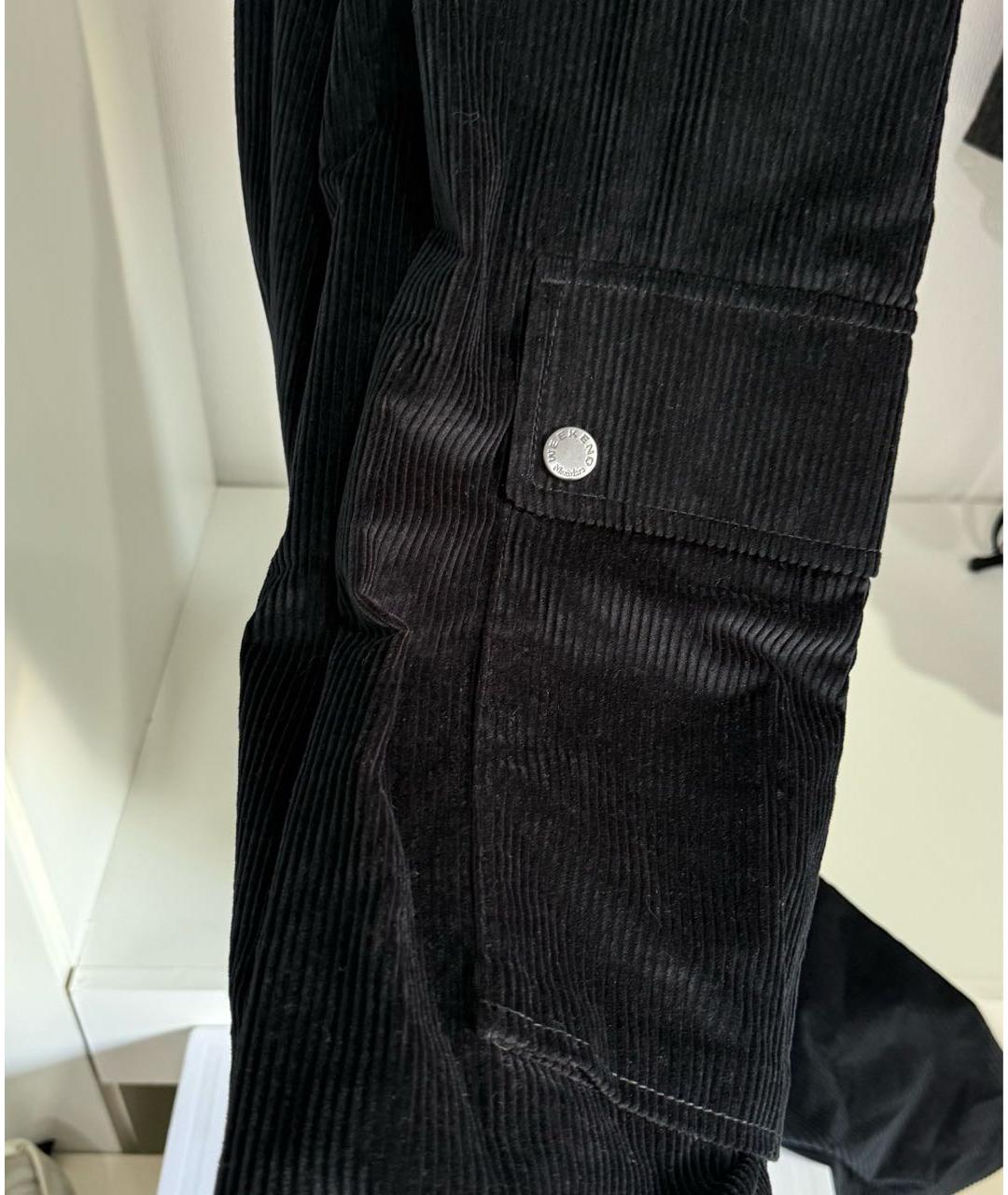 WEEKEND MAX MARA Черный хлопковый комбинезон, фото 6