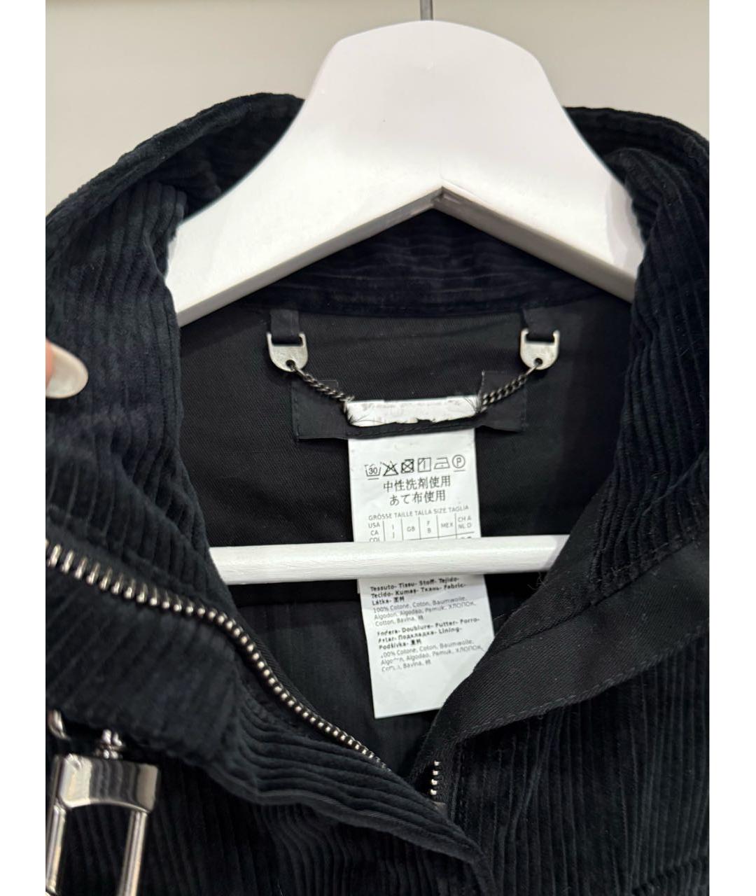 WEEKEND MAX MARA Черный хлопковый комбинезон, фото 4