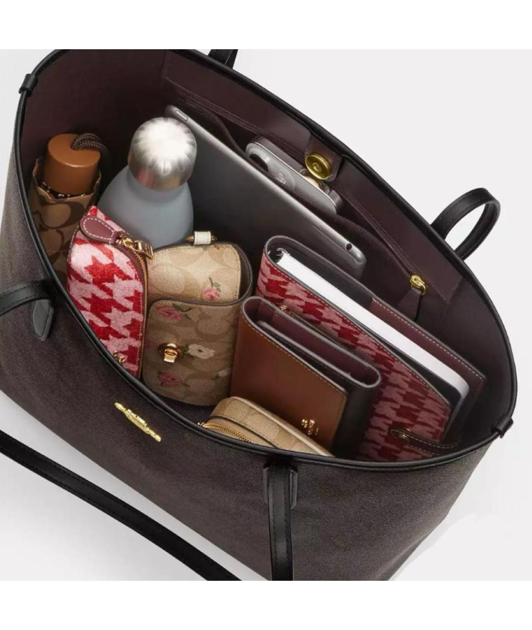 COACH Коричневая сумка тоут, фото 8