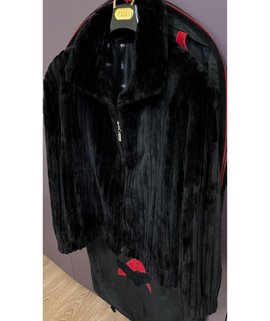ZILLI Черная меховая дубленка/шуба, фото 5