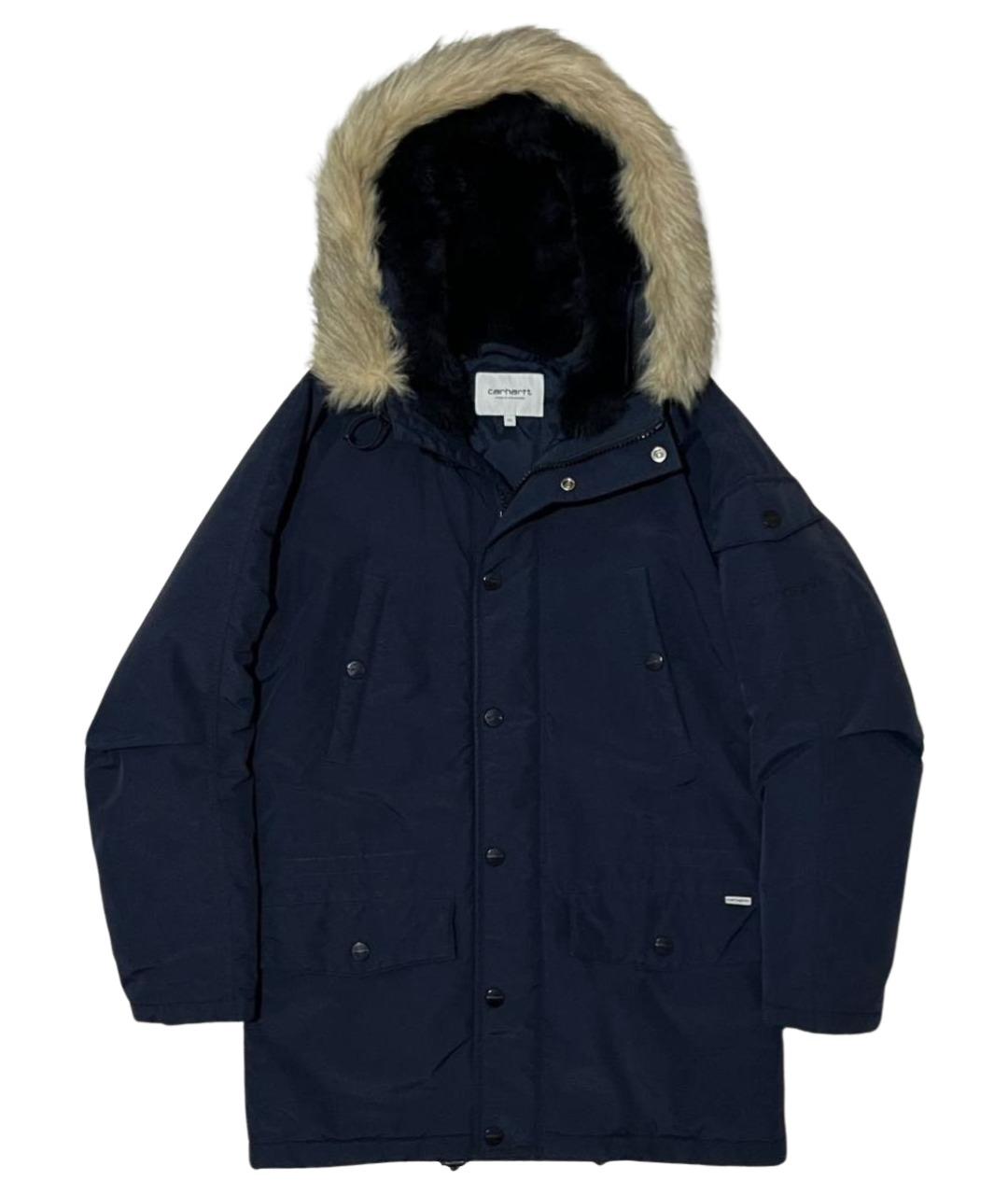 CARHARTT WIP Темно-синяя полиамидовая парка, фото 1