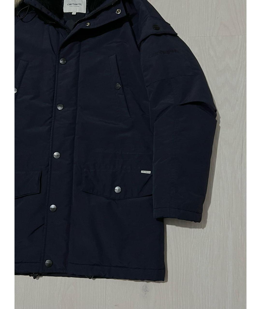 CARHARTT WIP Темно-синяя полиамидовая парка, фото 5