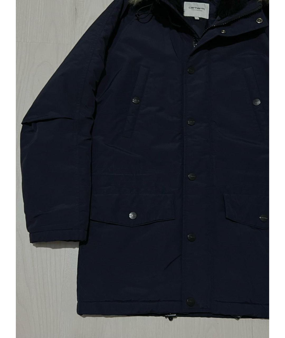 CARHARTT WIP Темно-синяя полиамидовая парка, фото 6