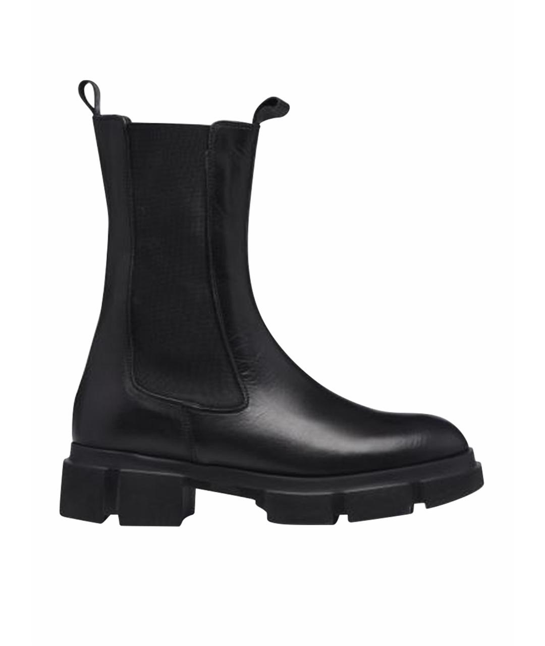 Principe di Bologna Черные кожаные полусапоги, фото 1