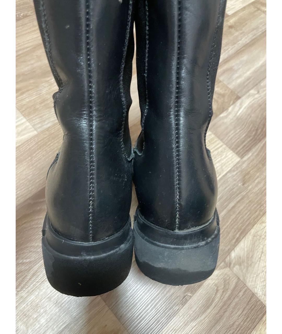 Principe di Bologna Черные кожаные полусапоги, фото 4