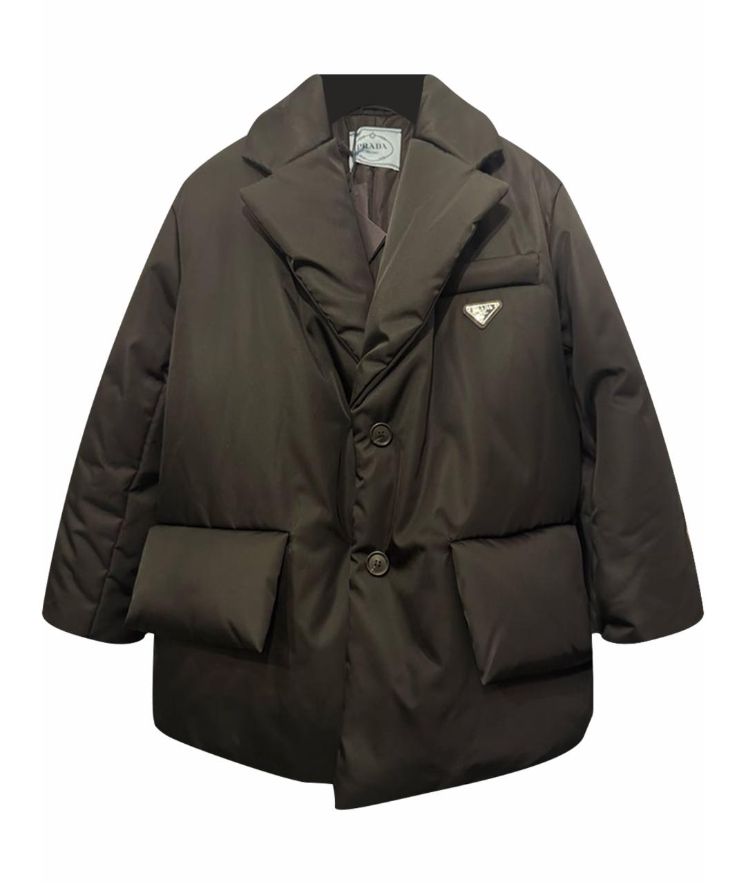 PRADA Черный пуховик, фото 1