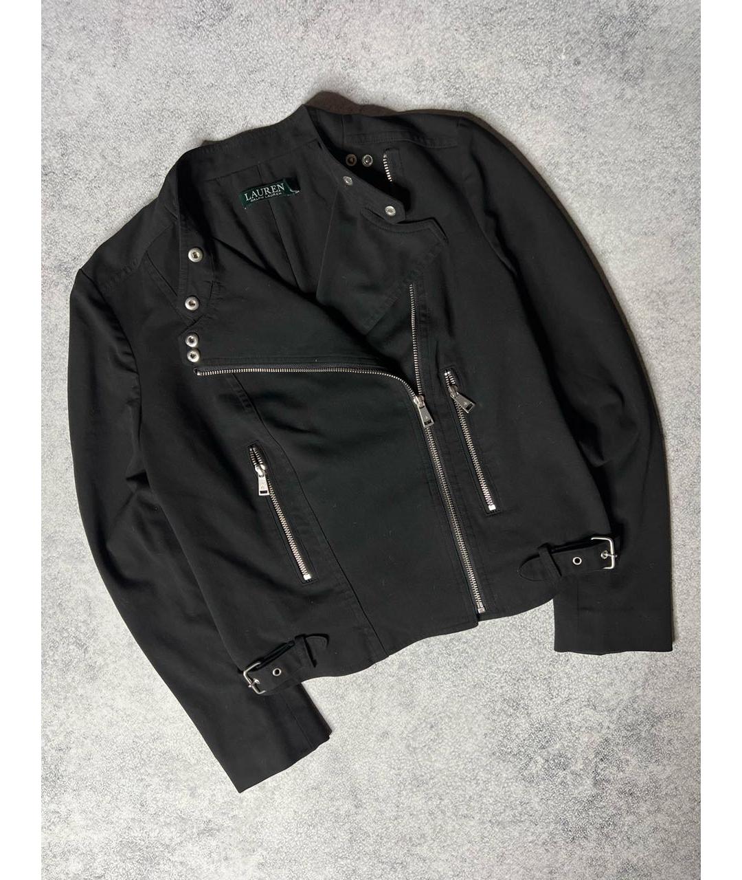 RALPH LAUREN Черная вискозная куртка, фото 7