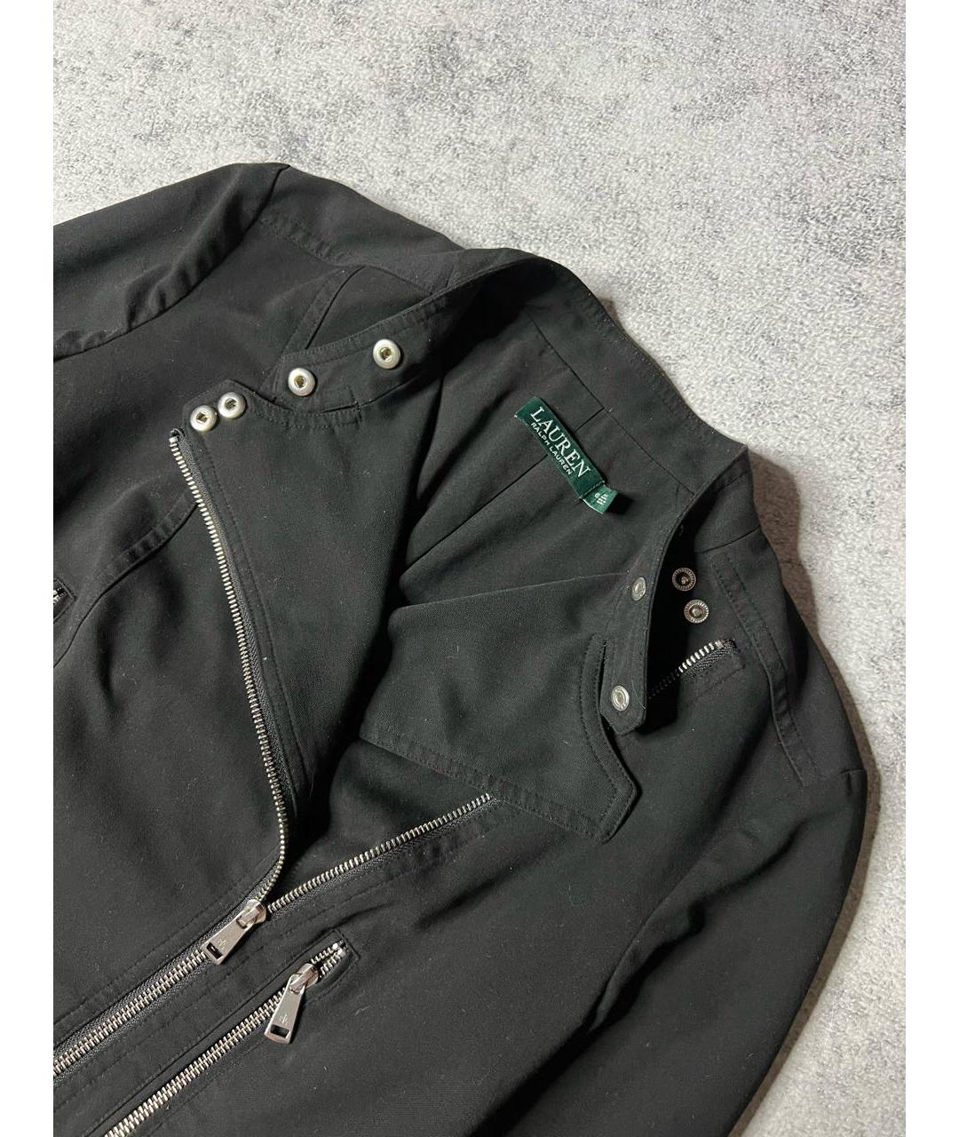 RALPH LAUREN Черная вискозная куртка, фото 3