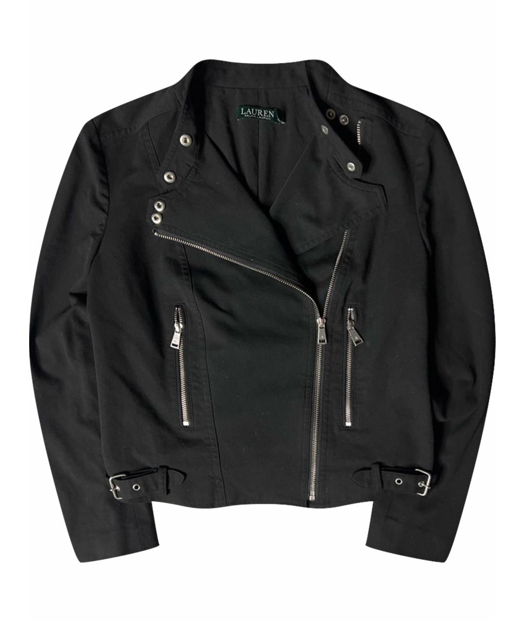 RALPH LAUREN Черная вискозная куртка, фото 1