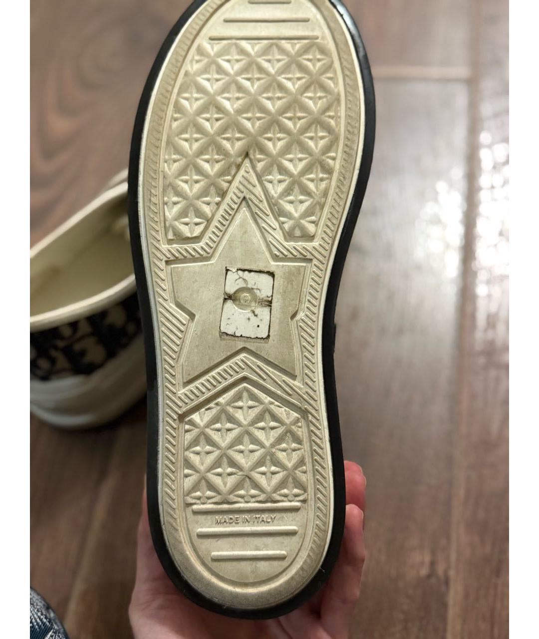 CHRISTIAN DIOR Синие текстильные кеды, фото 7