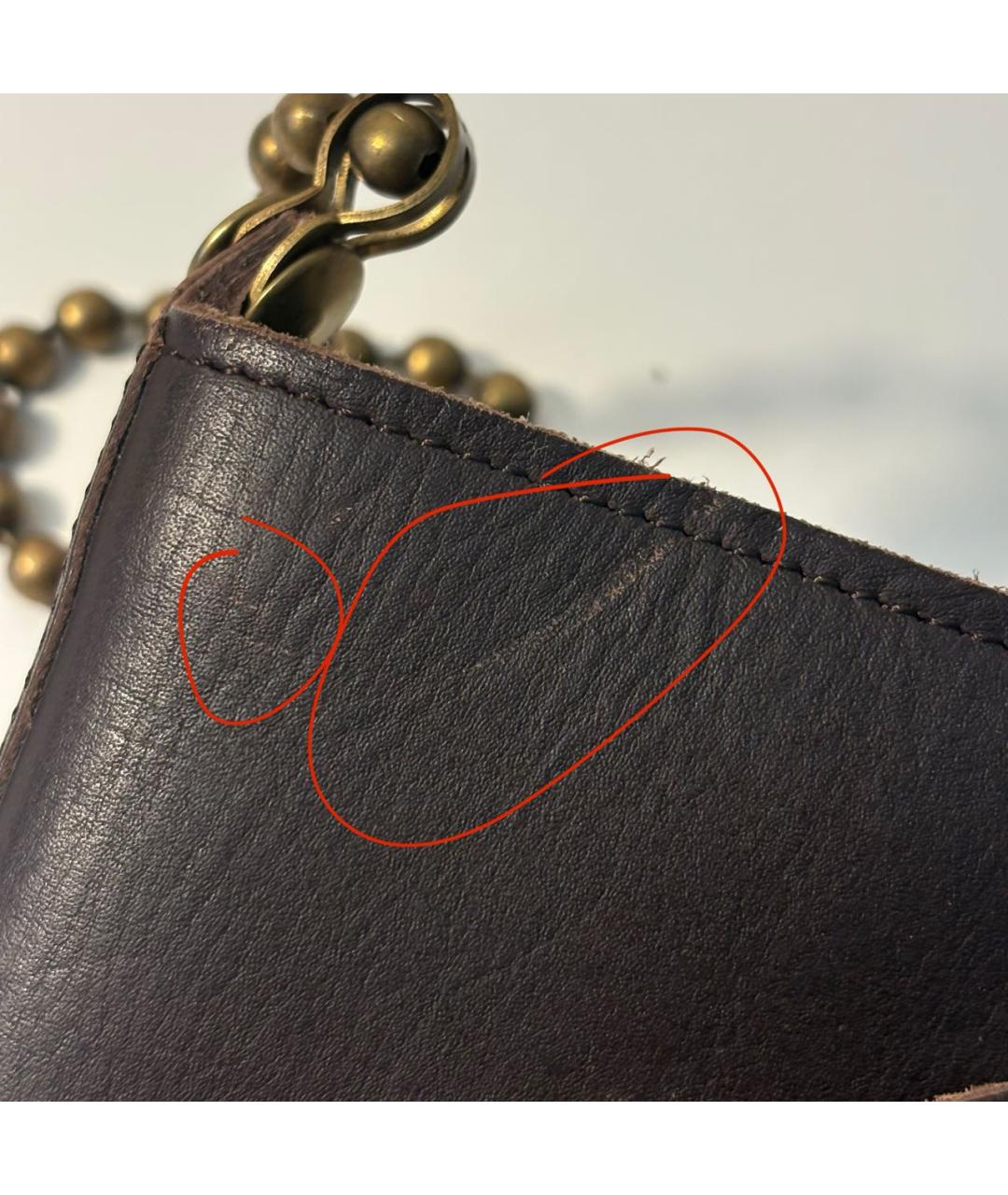 DSQUARED2 Коричневый кожаный кошелек, фото 8