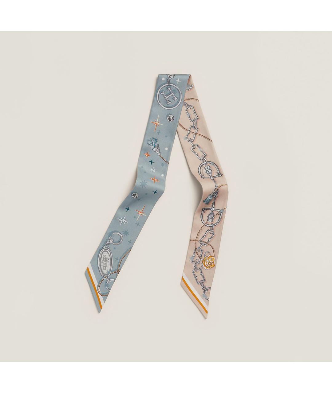 HERMES Мульти шелковый платок, фото 7