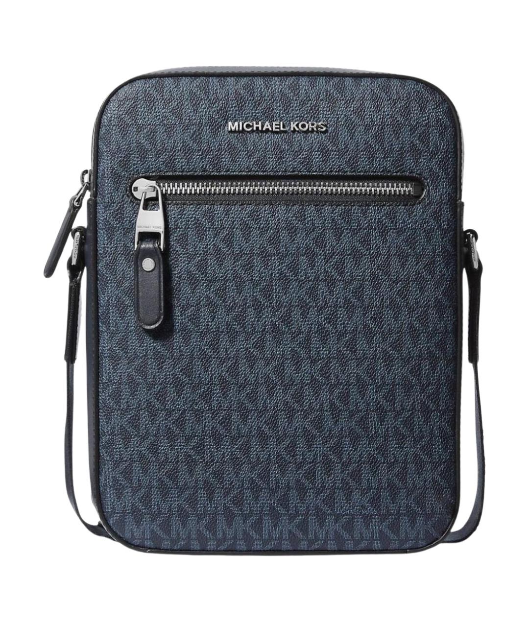 MICHAEL KORS Темно-синяя барсетка, фото 1