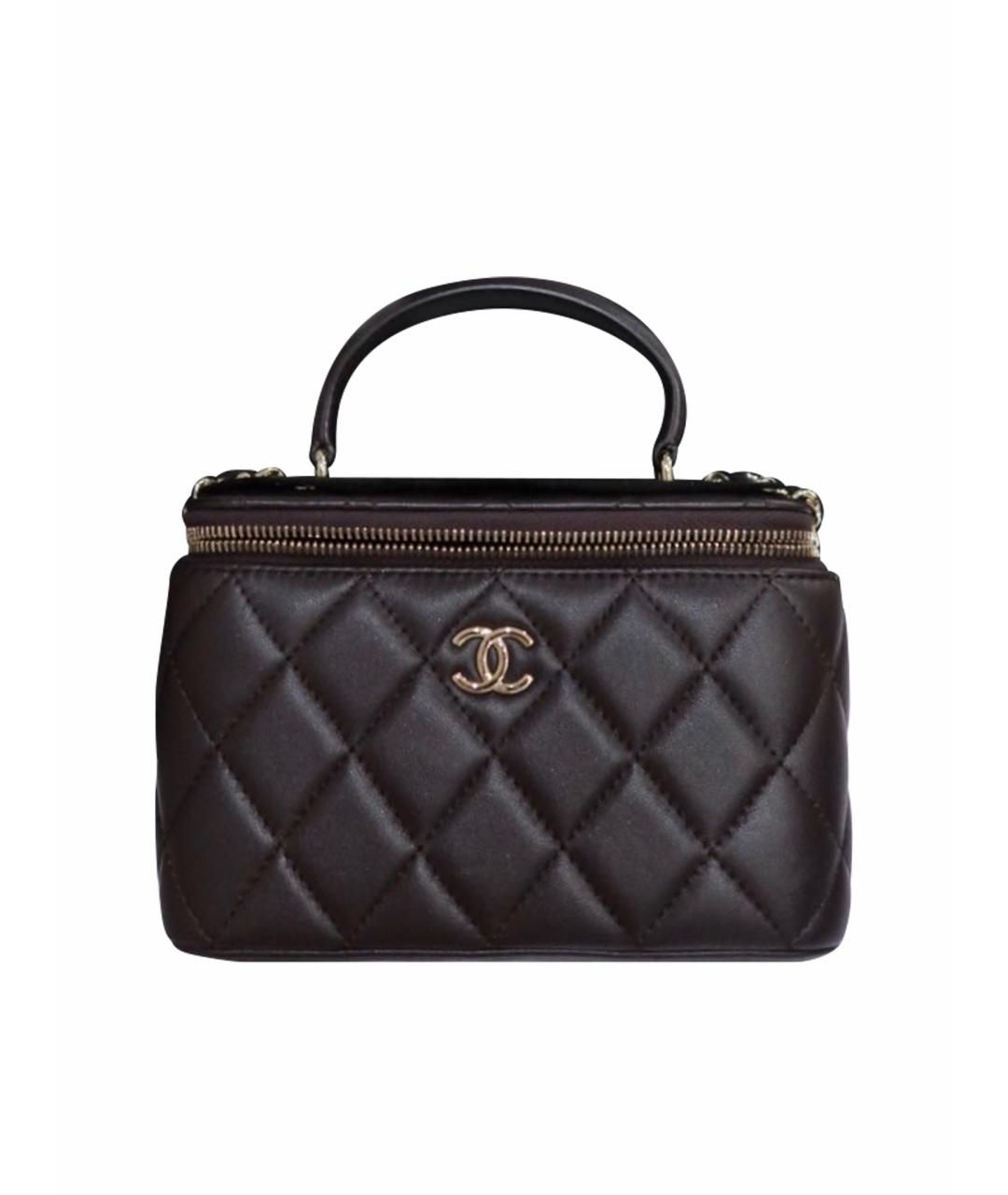 CHANEL Фиолетовая кожаная сумка через плечо, фото 1