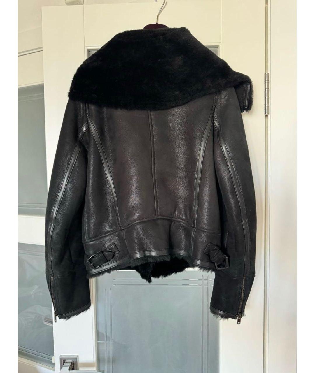 ISABEL MARANT Черная кожаная дубленка, фото 2