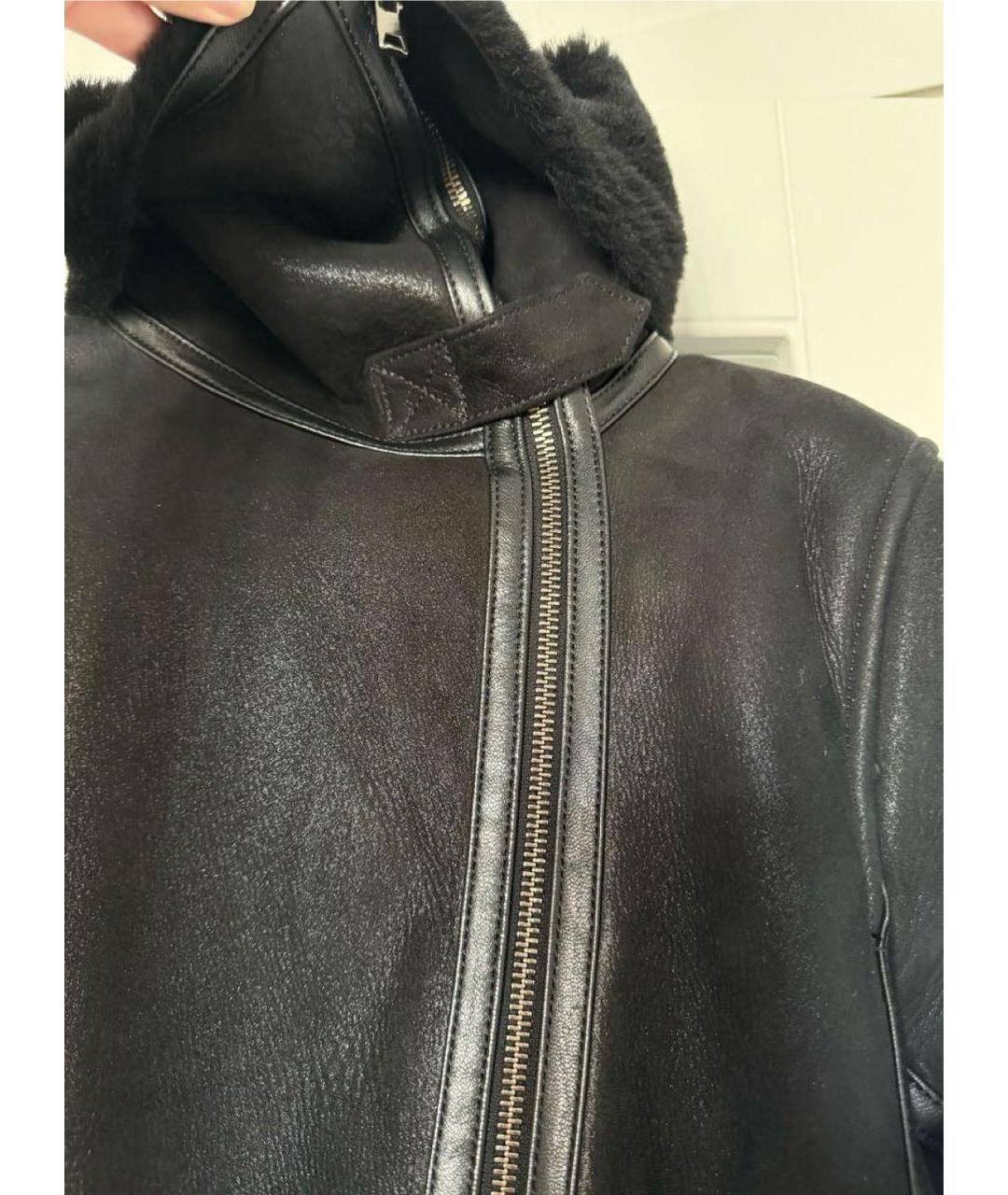 ISABEL MARANT Черная кожаная дубленка, фото 4