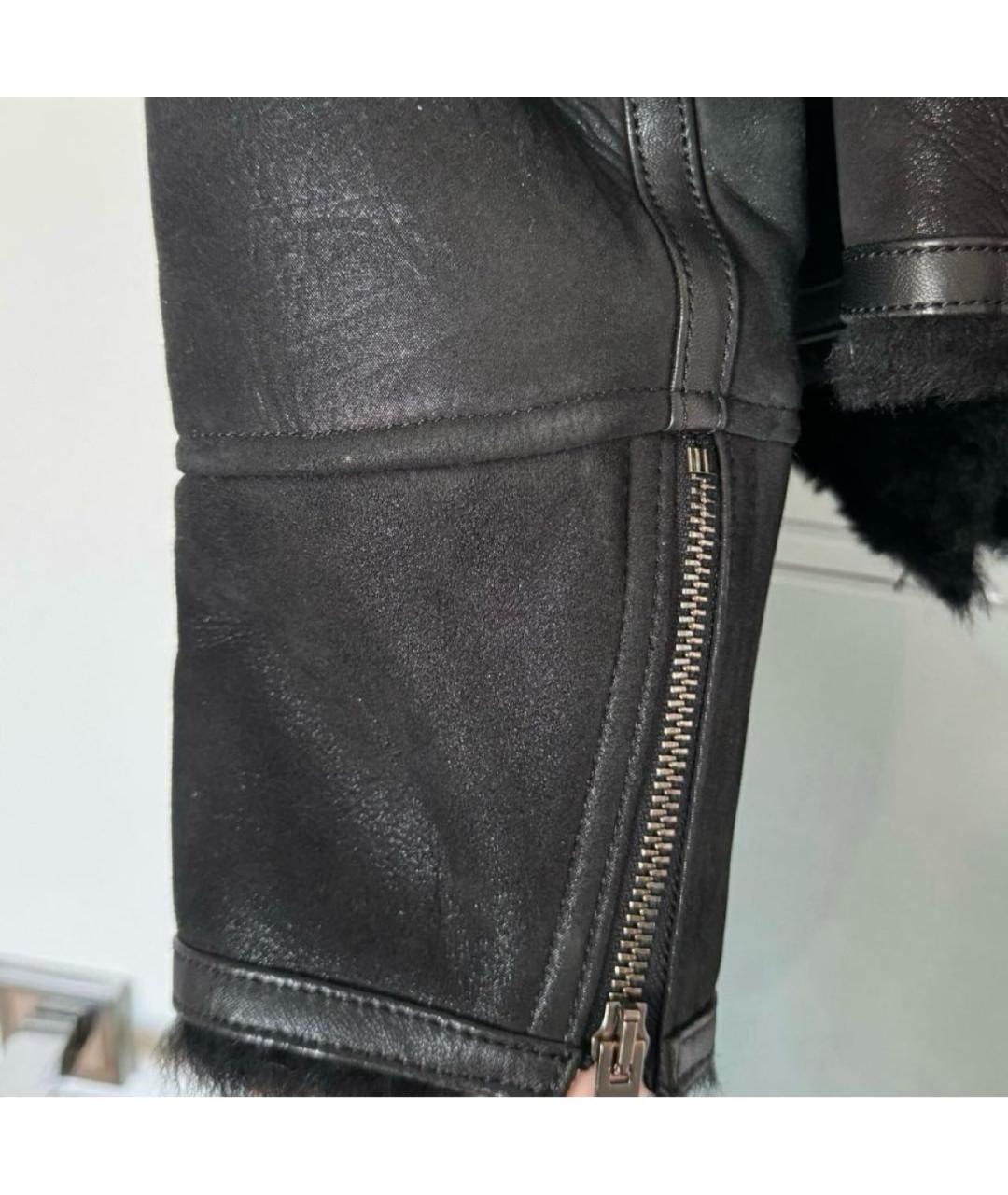 ISABEL MARANT Черная кожаная дубленка, фото 8