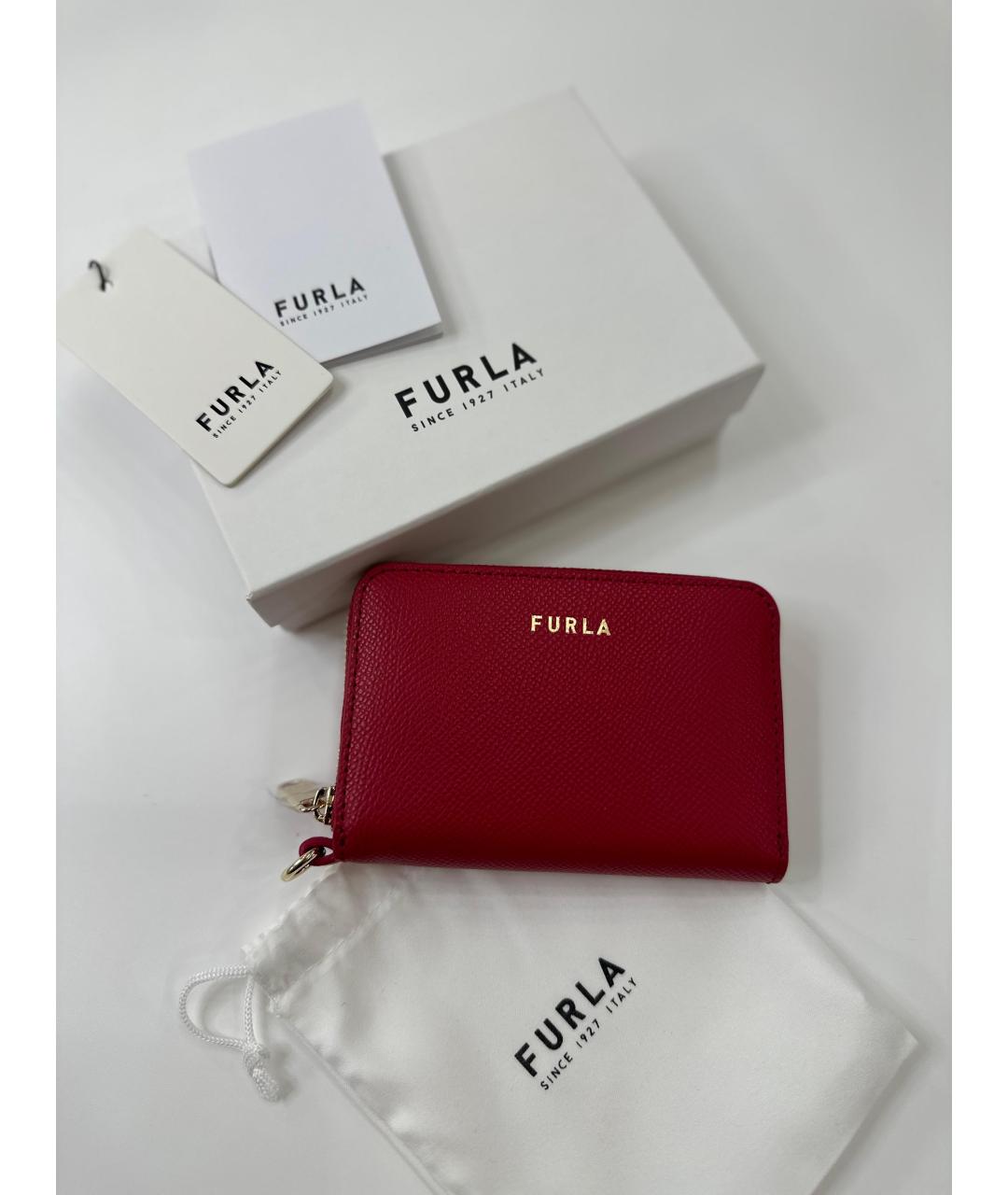 FURLA Красный кожаный кошелек, фото 2