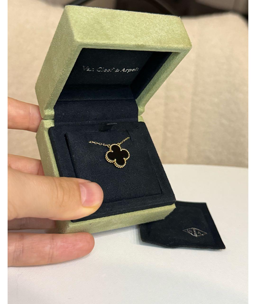 VAN CLEEF & ARPELS Черное колье из желтого золота, фото 4