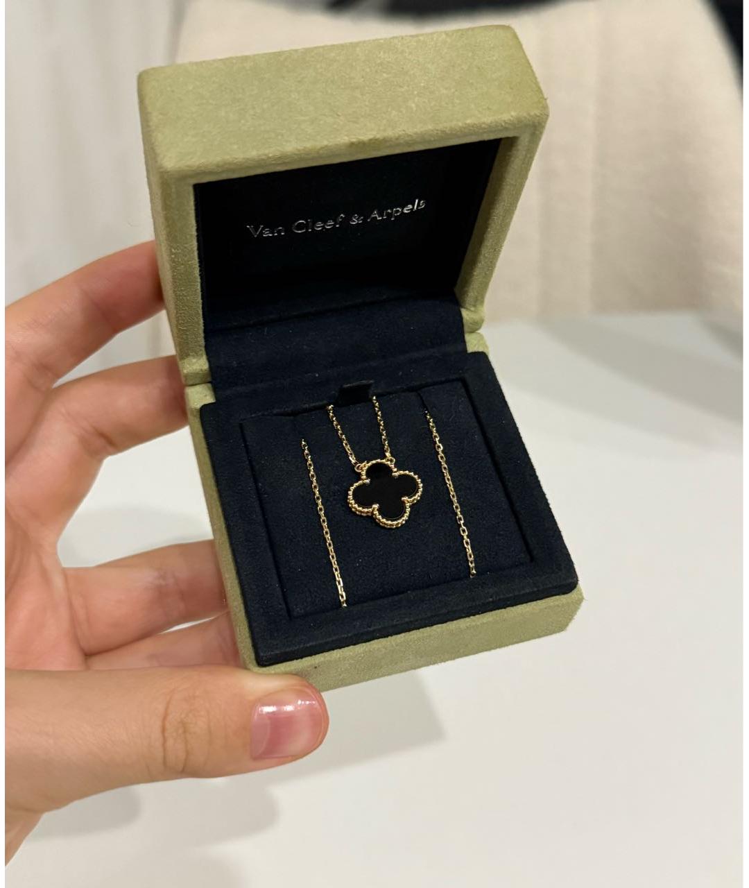 VAN CLEEF & ARPELS Черное колье из желтого золота, фото 2