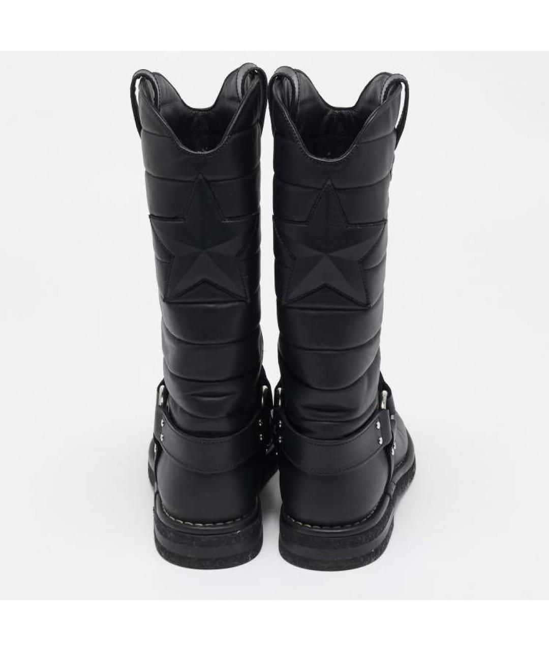 CHANEL Черные кожаные сапоги, фото 2