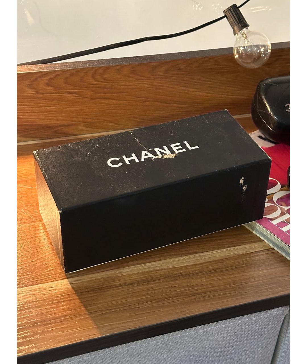 CHANEL Черные пластиковые солнцезащитные очки, фото 4