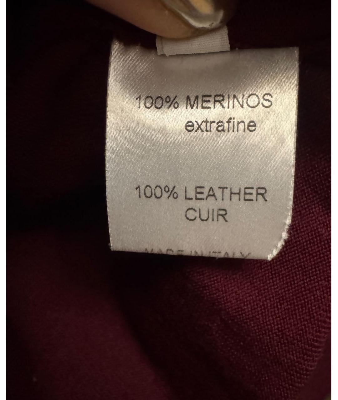 ZILLI Бордовый шерстяной джемпер / свитер, фото 7
