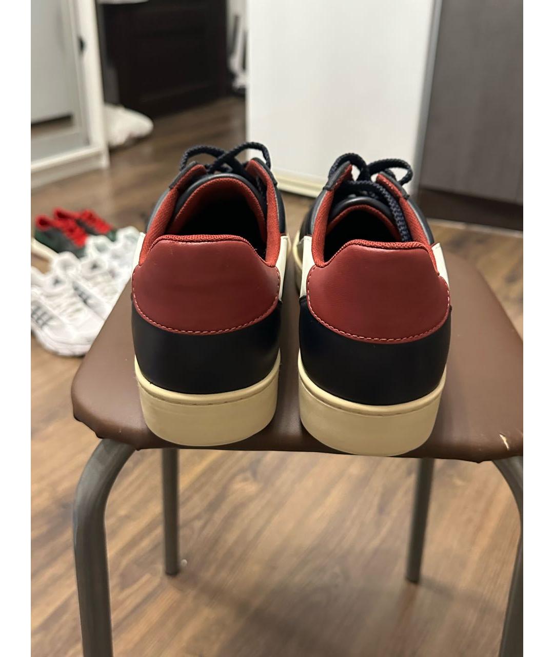ARMANI EXCHANGE Мульти кожаные низкие кроссовки / кеды, фото 4