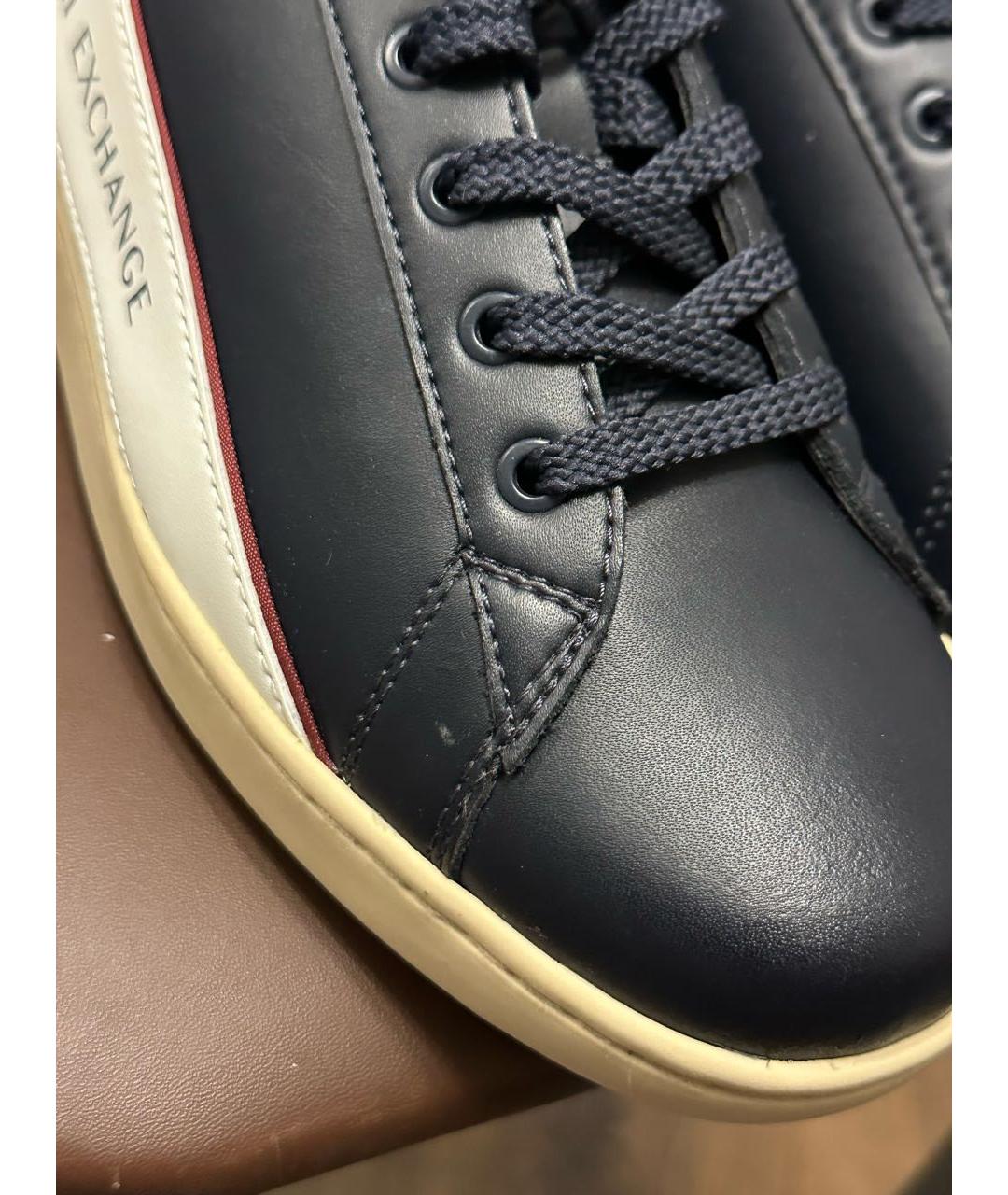 ARMANI EXCHANGE Мульти кожаные низкие кроссовки / кеды, фото 5