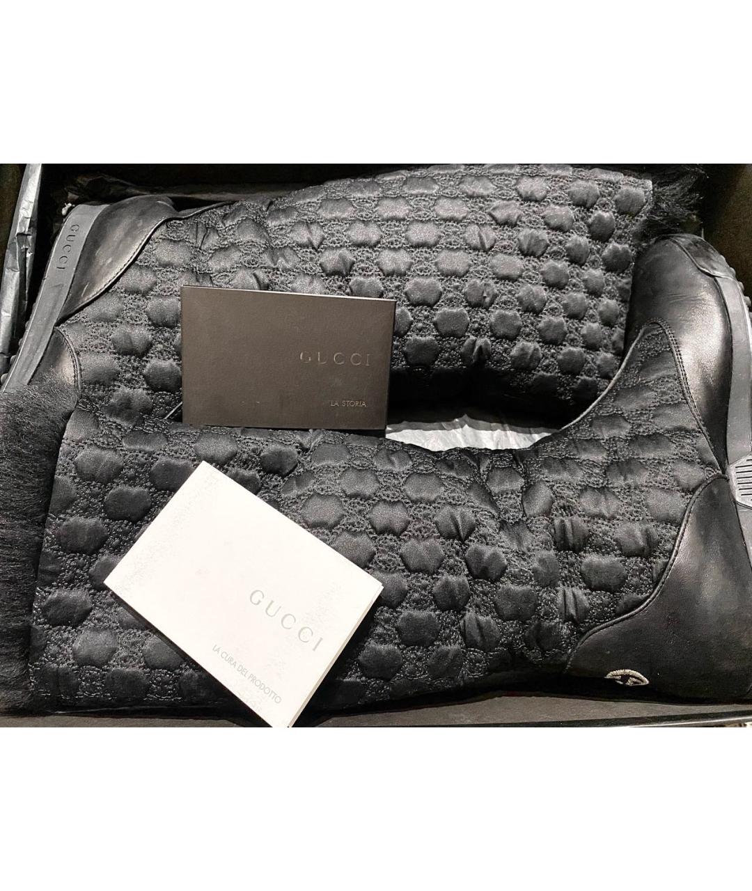 GUCCI Черные сапоги, фото 7