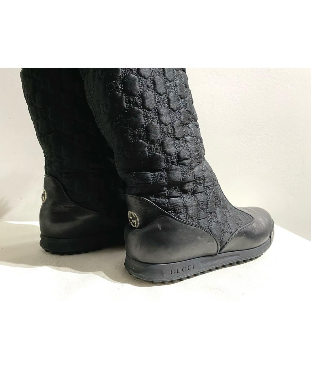 GUCCI Черные сапоги, фото 4
