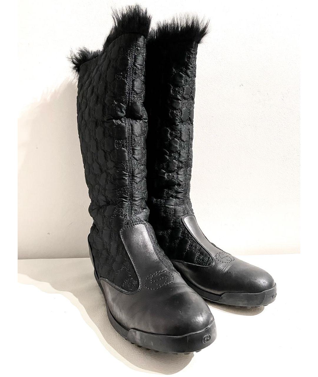GUCCI Черные сапоги, фото 2