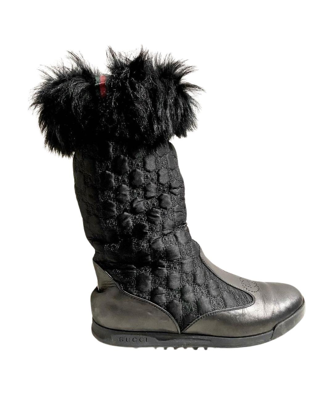 GUCCI Черные сапоги, фото 1