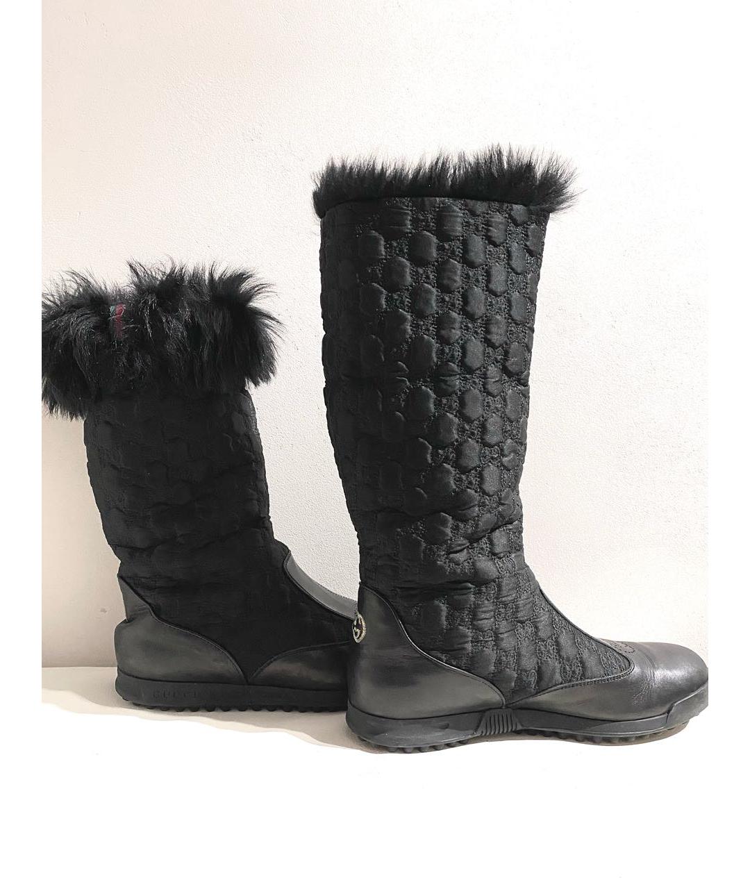 GUCCI Черные сапоги, фото 3