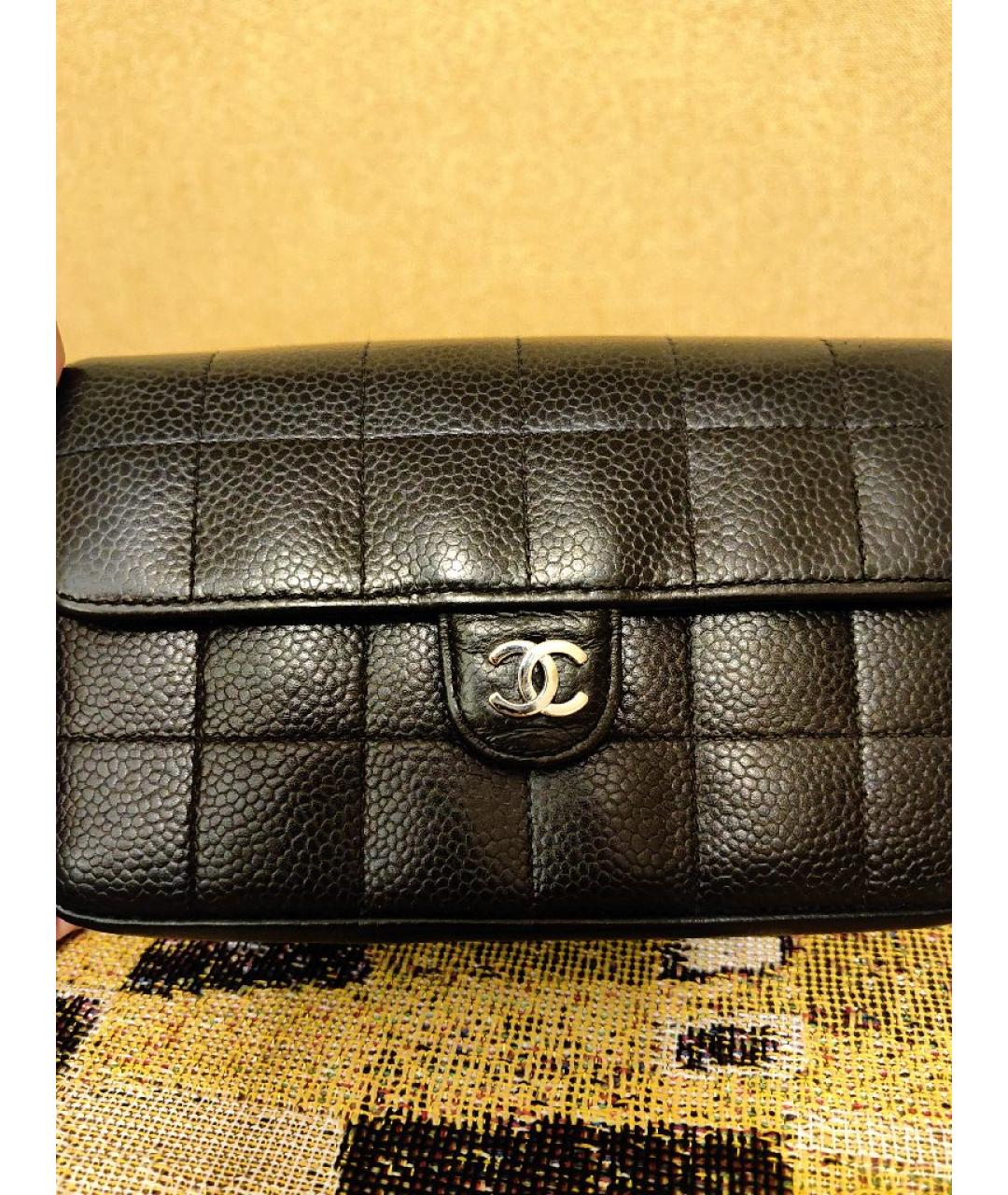 CHANEL Черная кожаная поясная сумка, фото 2