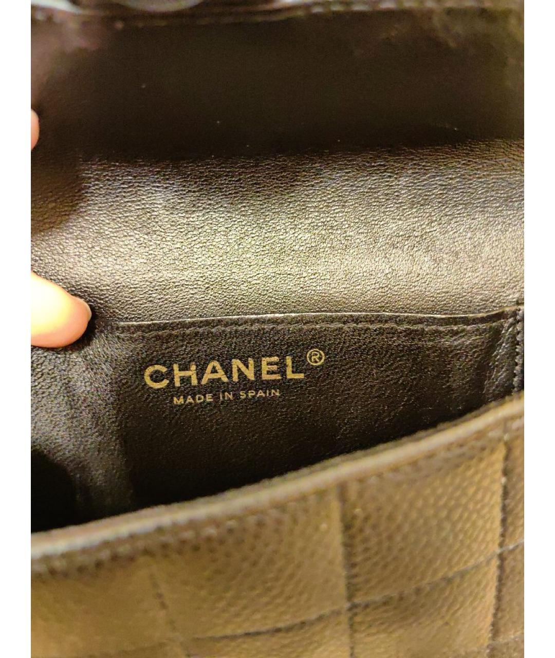 CHANEL Черная кожаная поясная сумка, фото 4