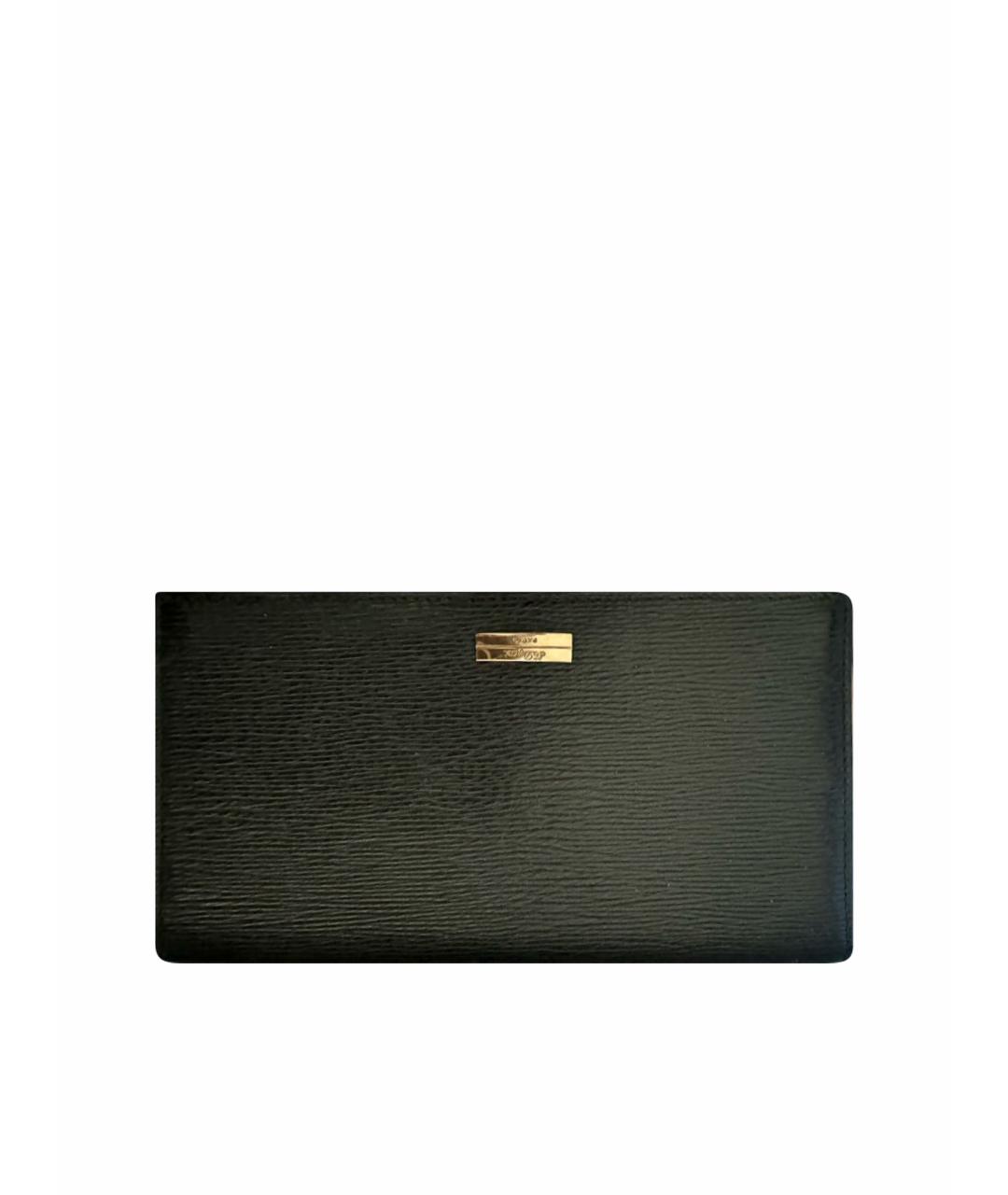 DUPONT Черный кожаный кошелек, фото 1