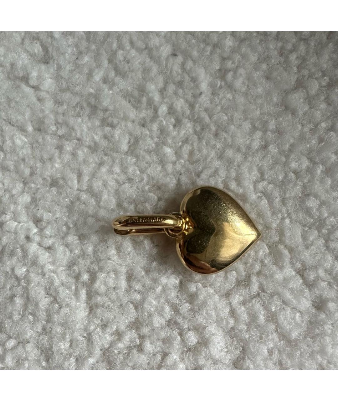 BALENCIAGA Золотые металлические серьги, фото 3